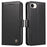 YIKATU YK-003 For iPhone 17e / 16e Case Leather Wallet Phone Cover Mobile Accessories   - Black - 1