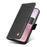 YIKATU YK-003 For iPhone 17e / 16e Case Leather Wallet Phone Cover Mobile Accessories   - Black - 5
