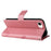 For iPhone 17e / 16e Phone Case with Stand Cat Tree Pattern Leather Wallet Mobile Cover - Pink - 3