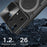 For Infinix Note 30 VIP 5G Case Lens Protection TPU+PC Kickstand Phone Cover - Black - 3