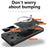 For Infinix Note 30 VIP 5G Case Lens Protection TPU+PC Kickstand Phone Cover - Black - 4
