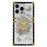 For iPhone 14 Pro Case Butterfly Pattern Electroplated Kickstand TPU+PC Phone Cover - White - 1