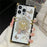 For iPhone 14 Pro Case Butterfly Pattern Electroplated Kickstand TPU+PC Phone Cover - White - 2