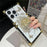 For iPhone 14 Pro Case Butterfly Pattern Electroplated Kickstand TPU+PC Phone Cover - White - 5