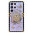 For Samsung Galaxy S23 Ultra Kickstand Case Rhinestone Decor Butterfly Pattern TPU+PC Phone Cover - Purple - 1