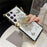 For Samsung Galaxy S24 Ultra Cell Phone Cases Rhinestone Decor Butterfly Pattern TPU+PC Cover - White - 5