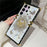 For Samsung Galaxy S24 Ultra Cell Phone Cases Rhinestone Decor Butterfly Pattern TPU+PC Cover - White - 6