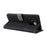 For vivo V30e 5G Case RFID Blocking Leather Wallet Phone Cover with Strap - Black - 4