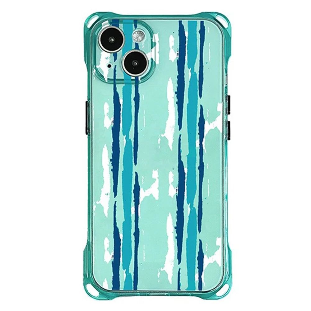 TPU Phone Cover for iPhone 14 Cases Pattern Design Cell Phone Shell with Carrying Strap - 2