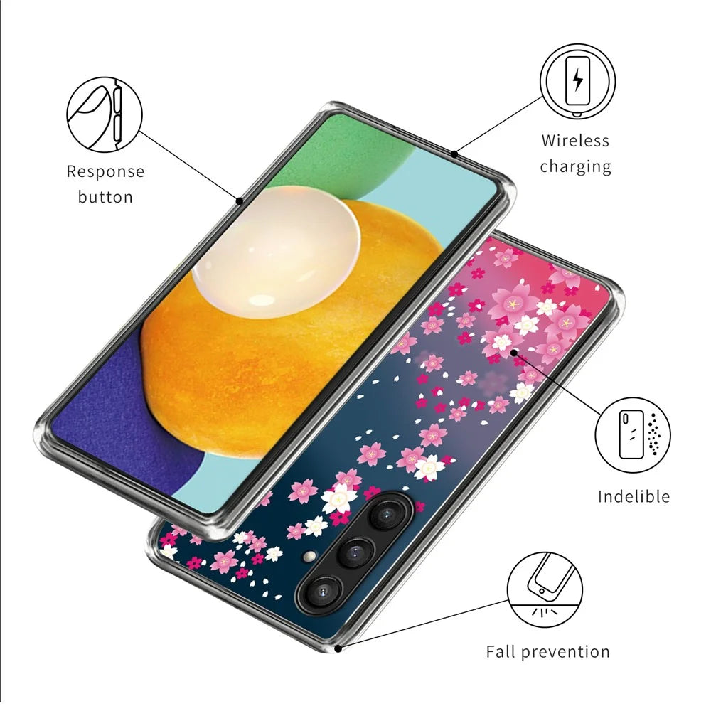For Samsung Galaxy S24+ Case Pattern Printing Slim-Fit Flexible TPU Phone Cover - Style A - 3