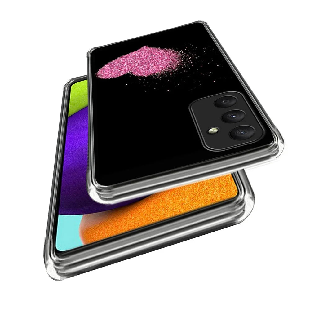 For Samsung Galaxy A35 5G Case Anti-Drop Pattern Print TPU Phone Shell - Heart - 2