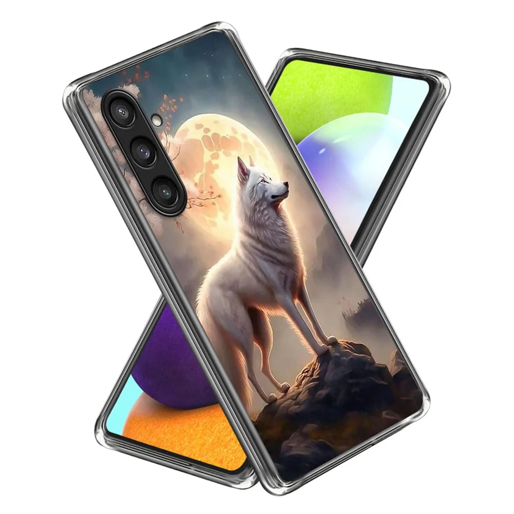 For Samsung Galaxy A54 5G Case Soft TPU Protective Phone Cover Pattern Printing - Style A - 1