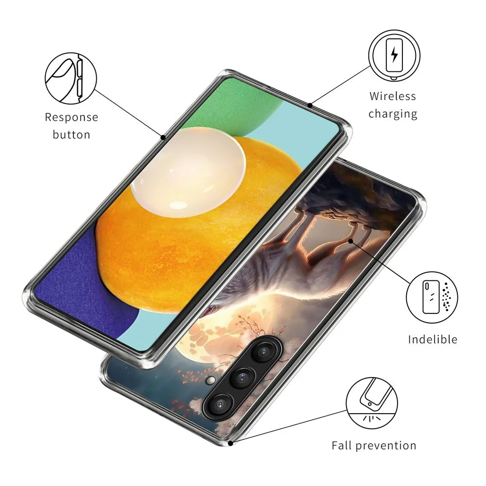 For Samsung Galaxy A54 5G Case Soft TPU Protective Phone Cover Pattern Printing - Style A - 3
