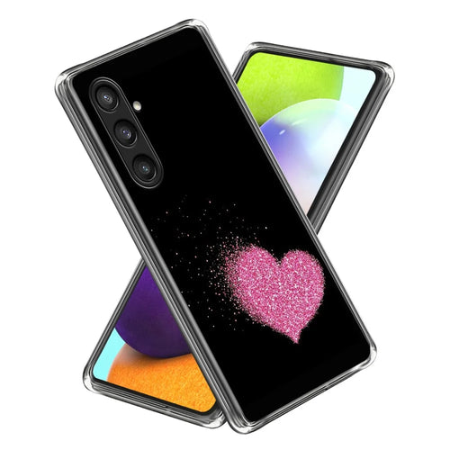 For Samsung Galaxy A05s 4G Case Pattern Flexible TPU Shock Absorption Phone Cover - Heart - 1