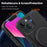 For iPhone 13 Case with Ring Kickstand Compatible with MagSafe PU Leather Back Cover - Black - 7