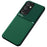 For Samsung Galaxy A55 5G Case Leather Back Phone Cover Support Magnetic Car Mount - Green - 1