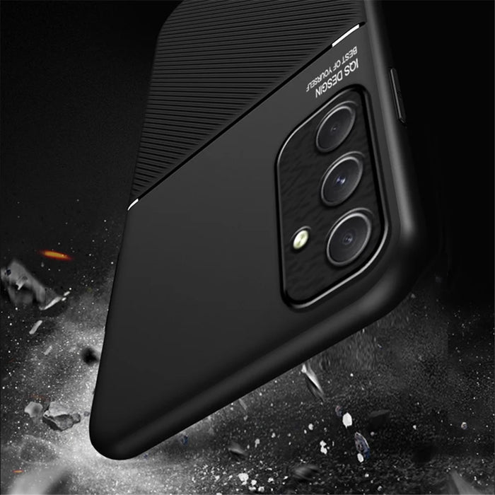 For Samsung Galaxy A55 5G Case Leather Back Phone Cover Support Magnetic Car Mount - Green - 4