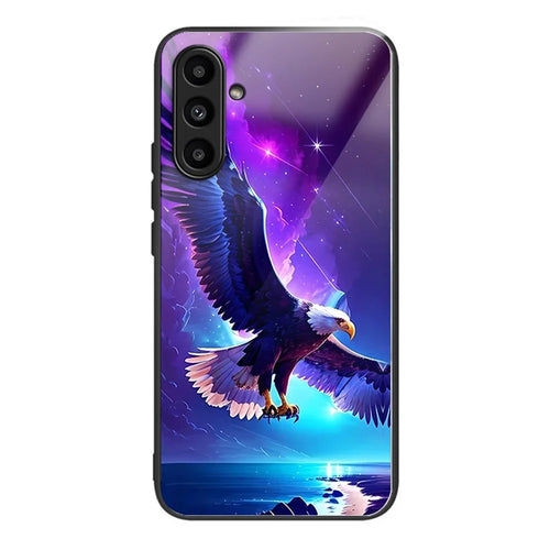 For Samsung Galaxy A25 5G (Global) (161.0 X 76.5 X 8.3mm) Back Case TPU+Tempered Glass Phone Cover - Flying Eagle - 1