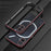 For Nothing Phone (2a) Metal Frame Bumper Case Minimalist Phone Cover with Camera Lens Guard - Black / Red - 2