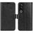 For OnePlus Ace 3V 5G Leather Case Wallet Crazy Horse Texture Folio Flip Phone Cover - Black - 1