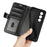For OnePlus Ace 3V 5G Leather Case Wallet Crazy Horse Texture Folio Flip Phone Cover - Black - 5