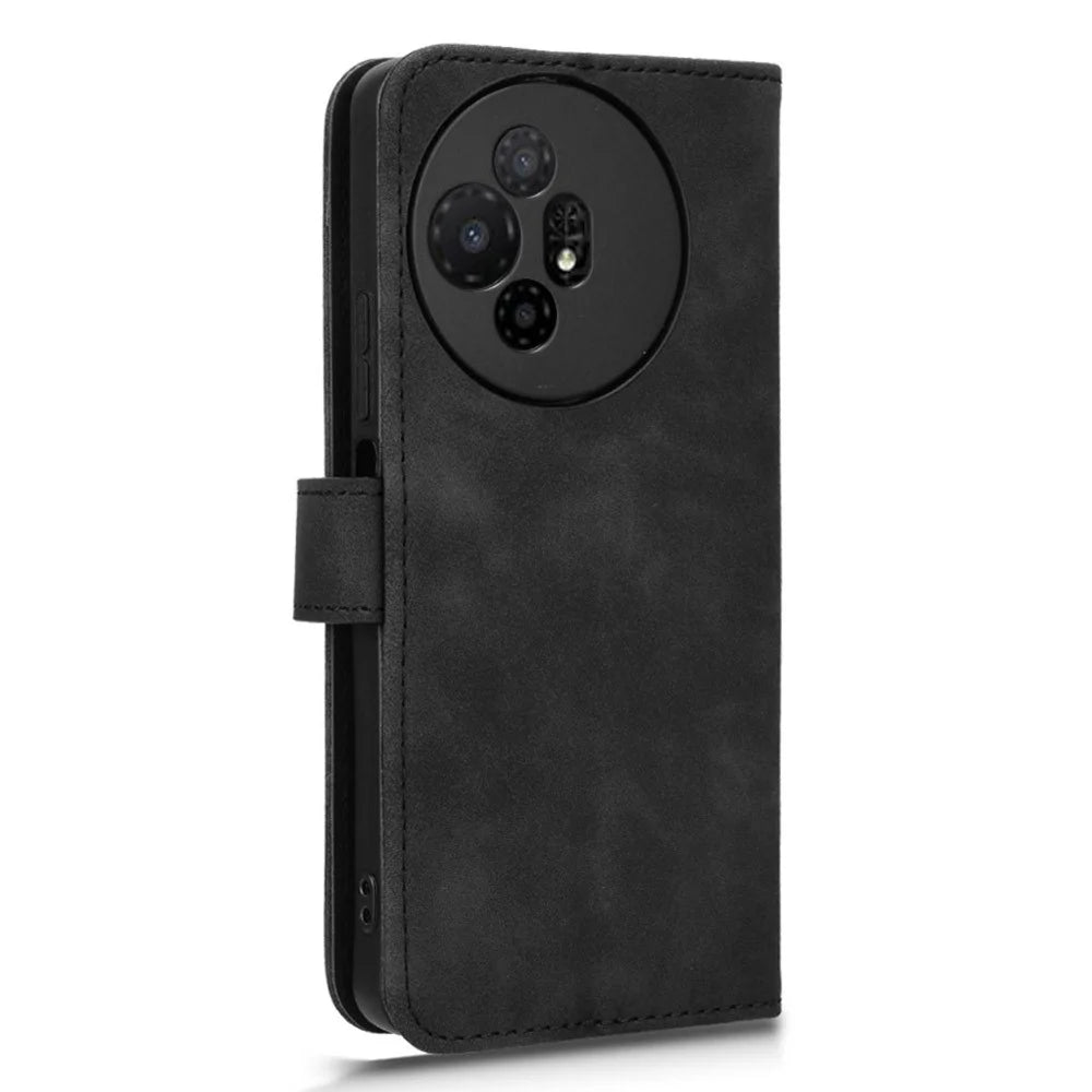 For TCL 50 XL 5G Case 2 Card Slots Wallet PU Leather Magnetic Absorption Phone Cover - Black - 5