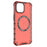 For iPhone 15 Case Honeycomb Design Magnetic TPU+PC Phone Cover - Red - 3