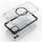 For iPhone 11 Case Compatible with MagSafe Honeycomb Design TPU+PC Phone Cover - Transparent - 2