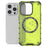 For iPhone 14 Pro Magnetic Phone Case Honeycomb Design TPU+PC Back Cover - Green - 4