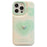 For iPhone 14 Pro Case TPU Love Heart Pattern Phone Cover - White - 1