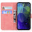 For iPhone 17e / 16e Case Wallet Style Tiger Pattern PU Leather Phone Cover - Pink - 2