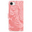 For iPhone 17e / 16e Case Wallet Style Tiger Pattern PU Leather Phone Cover - Pink - 7