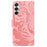 For Samsung Galaxy M15 5G / F15 5G Wallet Case Tiger Pattern Leather Phone Cover - Pink - 7
