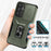 For Samsung Galaxy A55 5G Case TPU+PC Camera Lens Protection Kickstand Phone Cover - Green - 6
