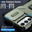 For Samsung Galaxy A05s 4G Kickstand Case TPU+PC Phone Cover with Slide Lens Lid - Green - 6