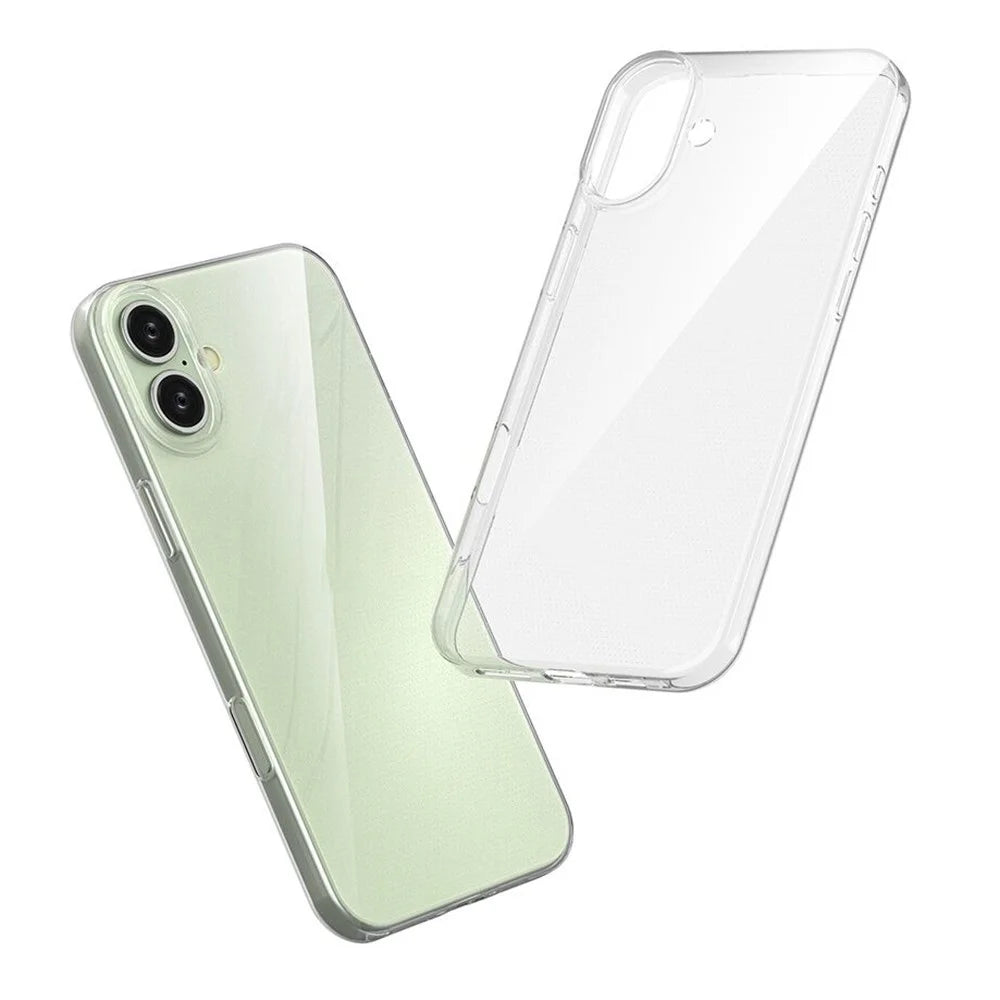 For iPhone 16 Plus Case Transparent TPU Anti-Scratch Mobile Phone Cover - 4