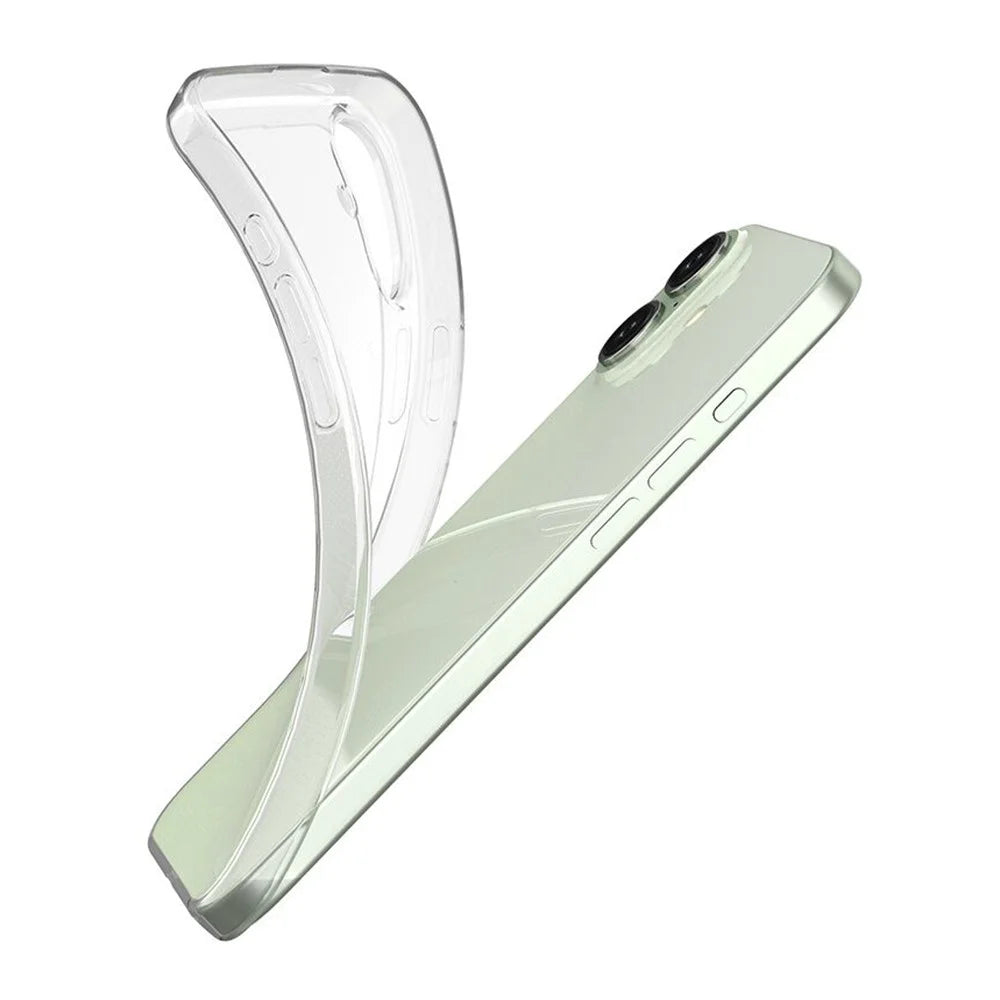 For iPhone 16 Plus Case Transparent TPU Anti-Scratch Mobile Phone Cover - 5