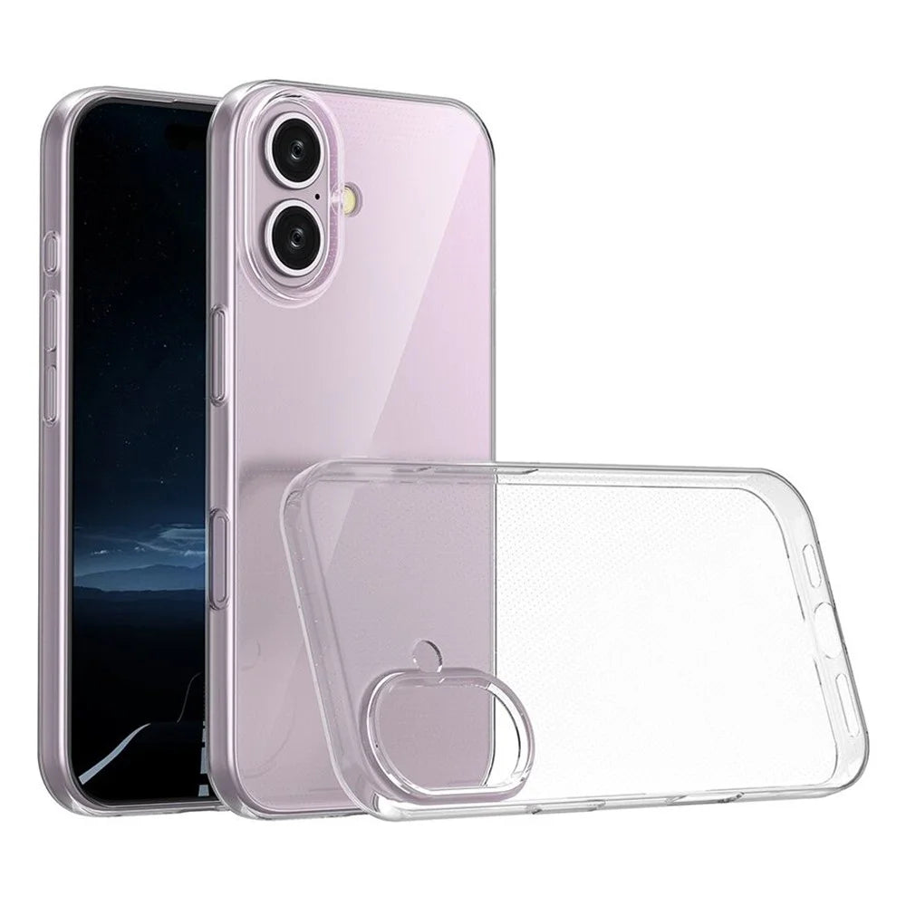 For iPhone 16 Clear Case Anti-Scratch Shockproof TPU Phone Cover - 2