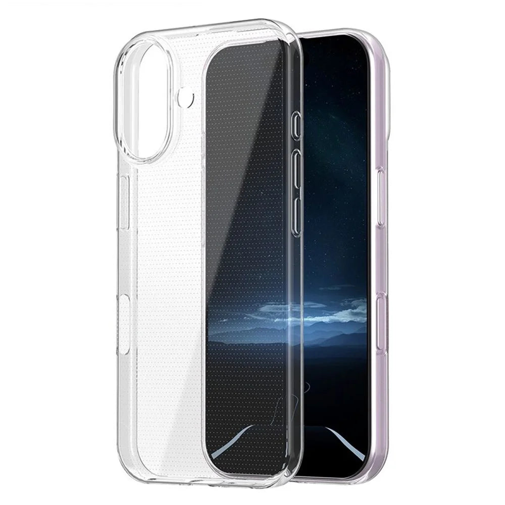 For iPhone 16 Clear Case Anti-Scratch Shockproof TPU Phone Cover - 3