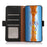 KHAZNEH For iPhone 16 Pro Max Wallet Case Genuine Cow Leather Phone Cover RFID Blocking - Black - 4