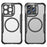 For iPhone 13 Pro Max Case TPU+PC Phone Cover Compatible with Magsafe Carbon Fiber - Black - 2