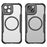 For iPhone 15 Case Compatible with MagSafe Carbon Fiber Texture TPU+PC Phone Cover - Black - 2