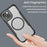 For iPhone 15 Case Compatible with MagSafe Carbon Fiber Texture TPU+PC Phone Cover - Black - 5
