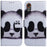 For Samsung Galaxy Xcover7 Case PU Leather Pattern Magnetic Clasp Stand Function Phone Cover - Panda - 1