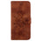 For Samsung Galaxy Xcover7 Case Flower Leather Phone Cover with Wallet Function - Brown - 6