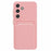 For Samsung Galaxy A05s 4G Case Card Holder Mobile Phone TPU Back Cover - Pink - 1
