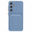 For Samsung Galaxy A15 5G Case Card Holder TPU Mobile Phone Cover - Blue - 1