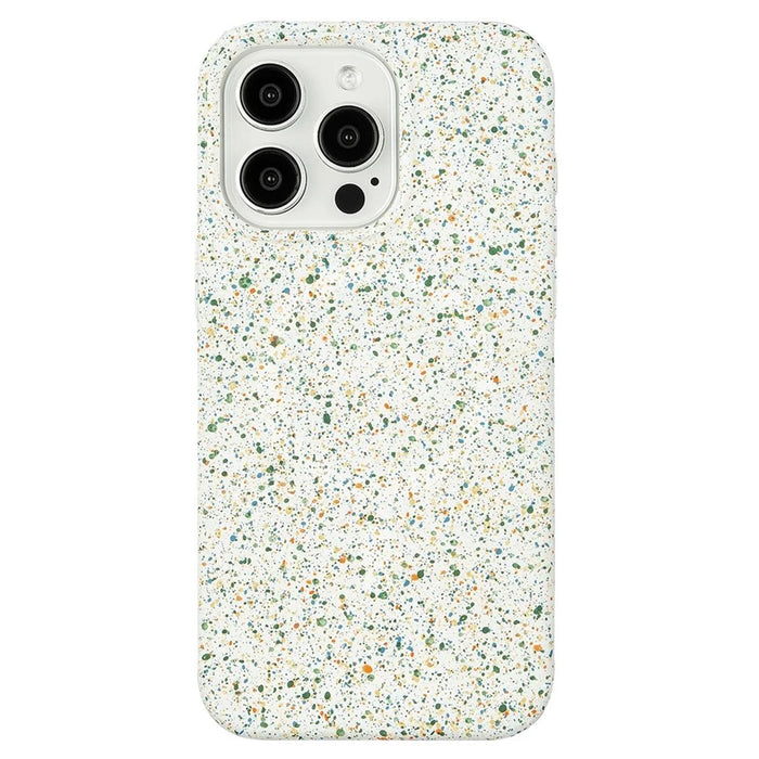 For iPhone 12 / 12 Pro Case Colorful Spots Matte Hard PC Magnetic Phone Cover - White - 2