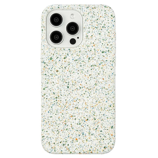 For iPhone 15 Pro Magnetic Phone Case Colorful Spots Matte Hard PC Back Cover - White - 2