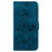 For iPhone 17e / 16e Cell Phone Cases Floral Imprinted PU Leather Flip Protective Cover - Dark Blue - 6